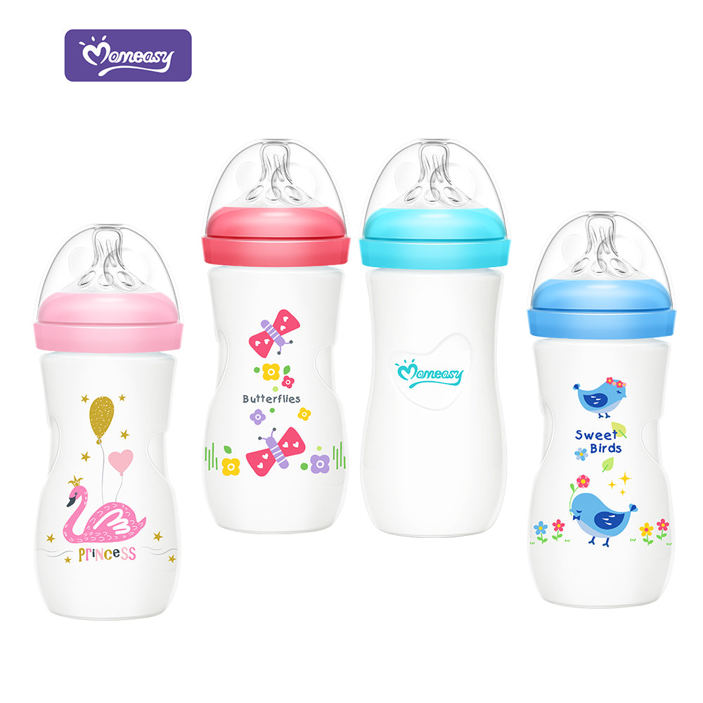 Momeasy 3pack Wide-neck Feeding Bottle Set