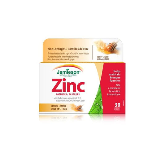 Jamieson Zinc Lozenges Honey Lemon 30`s