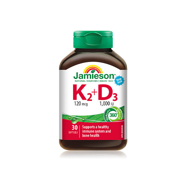 Jamieson Vitamin K2+D3 Softgels 30`s