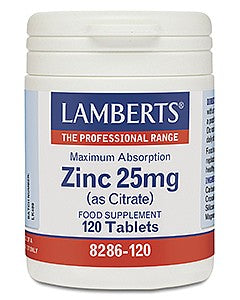 Lamberts Zinc Citrate 25mg Tablets 120's