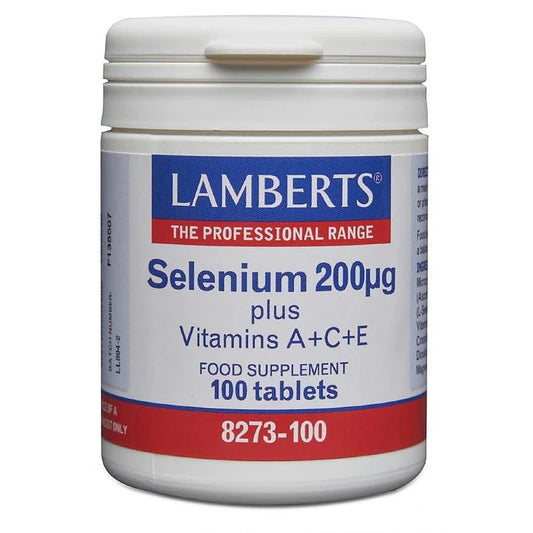 Lamberts Selenium 200ug + Vitamins  A + C + E Tbalets 100's