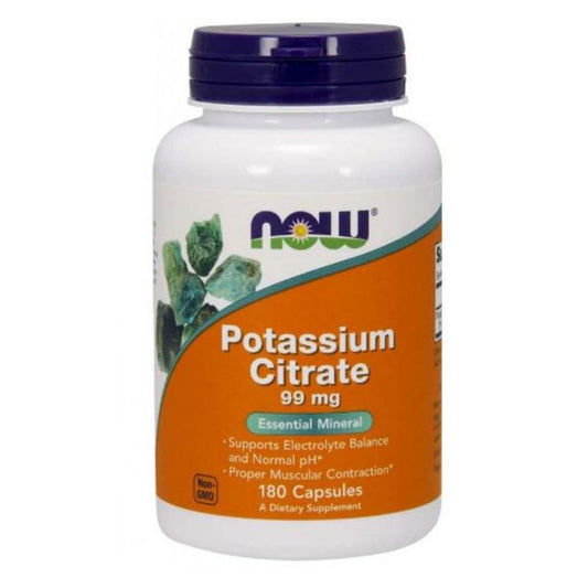 NOW Potassium Citrate 99mg Vcaps 180's