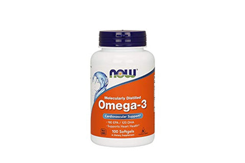 NOW Omega 3 1000mg Softgels 100's