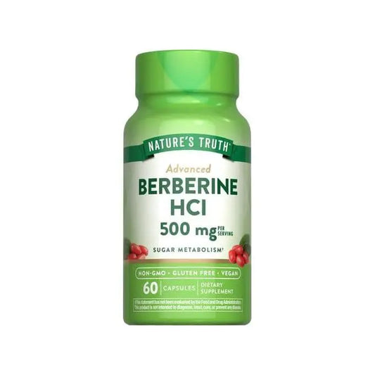 Natures Truth Berberine Hcl 500Mg Qr Caps 60's
