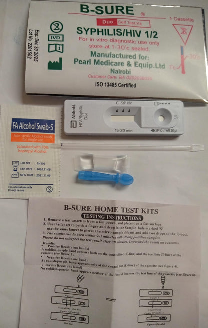 B-Sure Syphilis & HIV Self Test Kit - 1 piece