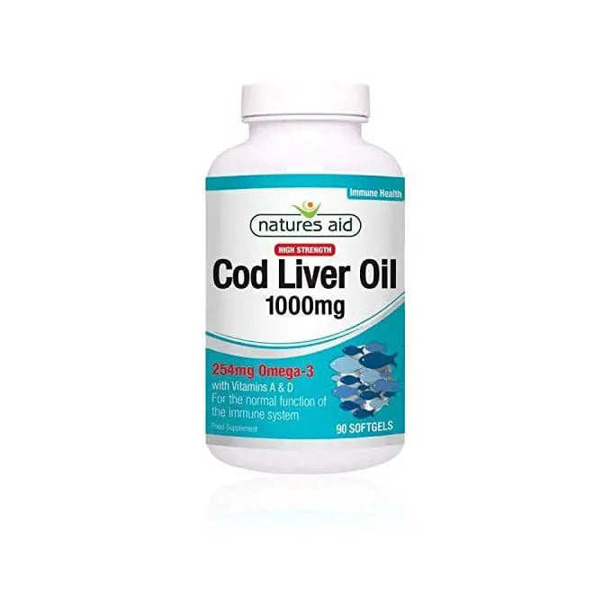 Natures Aid Cod Liver Oil 1000mg Soft Gels 90's