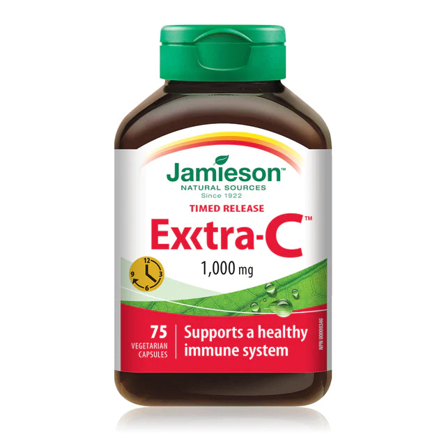 Jamieson Extra-Vitamin C 1000mg Capsules 75's