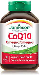 Jamieson COQ10 + Omega 3 Softgels 30s