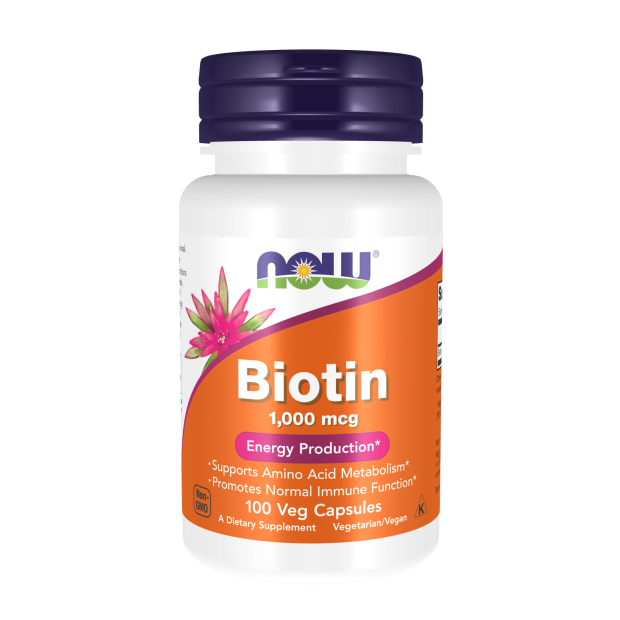 NOW Biotin 1000mcg Vegetable Capsules - 100s