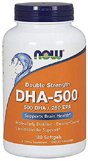 NOW DHA-500 Double-strength softgels 180's