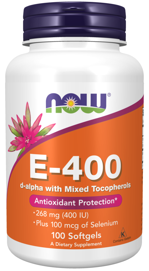 NOW Vitamin E 400 IU Softgels 100s