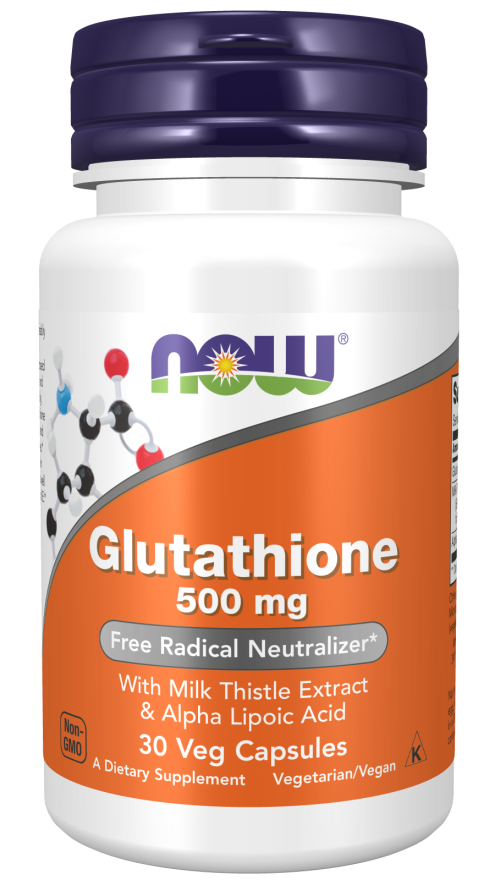 NOW Glutathione 500mg Vegetable Capsules 30's