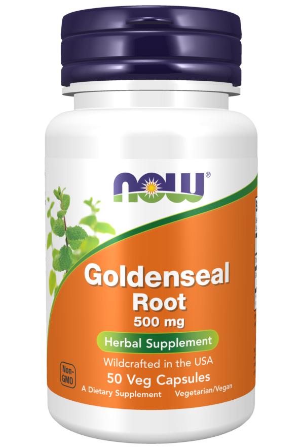 NOW Goldenseal Root 500mg Caps 50s