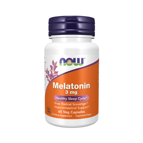 NOW Melatonin 3 Mg Veg Capsules - 60's