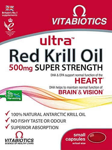 Vitabiotics Ultra Red Krill Oil Capsules 30's