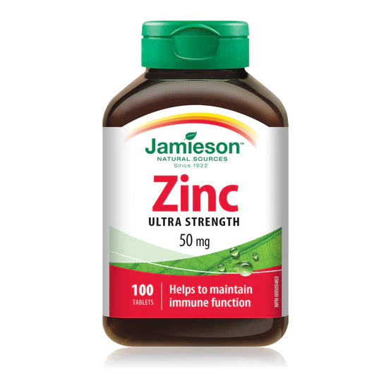 Jamieson Zinc 50MG Tablets 100's