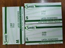 Sante Latex Powdered Gloves (100 Pcs)